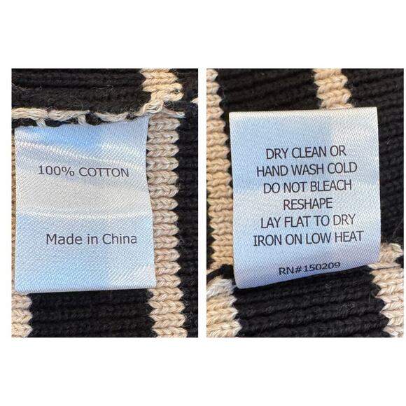 LA LIGNE Sailor Stripe Cotton Sweater Size XL - Picture 8 of 10